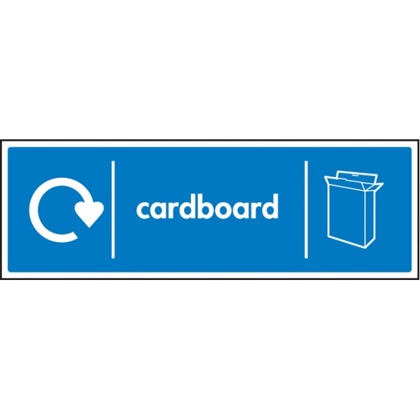 Cardboard - WRAP Recycling Sign