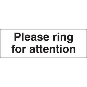 Please Ring for Attention Please Ring for Attention
