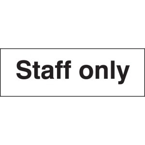 Staff Only Staff Only