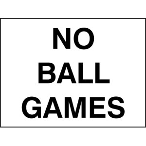 No Ball Games No Ball Games