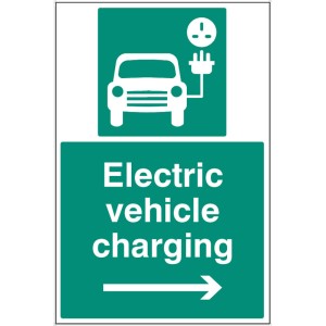 Electric Vehicle Charging Point - Right Arrow Electric Vehicle Charging Point - Right Arrow