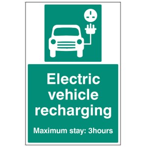 Electric Vehicle Recharging Point - Maximum Stay 3 Hours Electric Vehicle Recharging Point - Maximum Stay 3 Hours