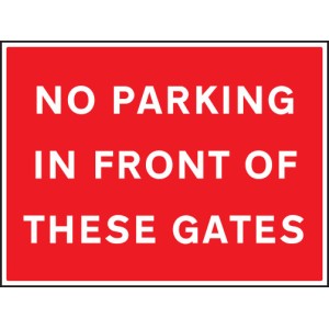 No Parking in Front of these Gates No Parking in Front of these Gates
