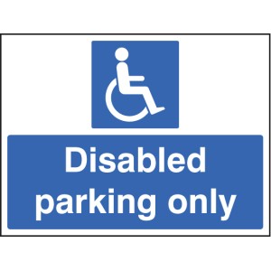 Disabled Parking Only Disabled Parking Only