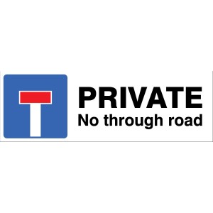 Private - No Through Road Private - No Through Road