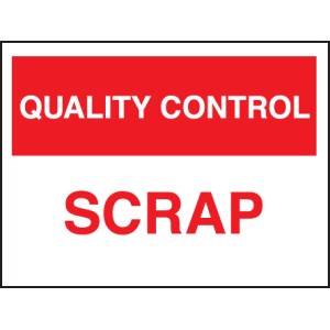 Quality Control - Scrap Quality Control - Scrap