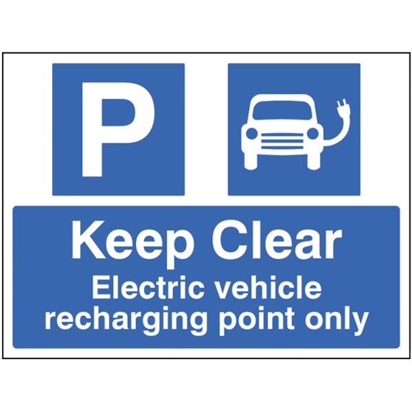 Keep Clear Electric Vehicle Recharging Point Only Keep Clear Electric Vehicle Recharging Point Only