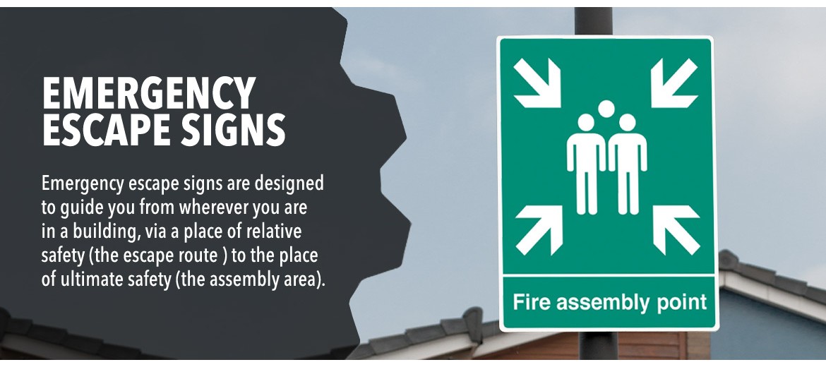 Emergency Escape Safety Signs